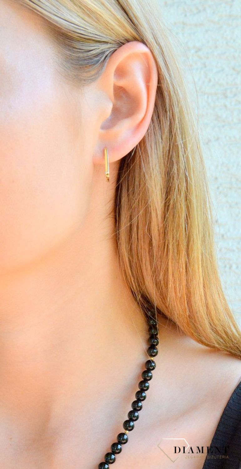 Złote kolczyki damskie 585 trójkąty KL 11935.jpg